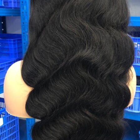 Transparent lace closure with baby hair burgundy, 200 density human hair wigs.12 A grade.