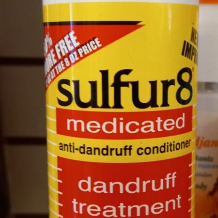 Sulphur 8 dandruff treatment  use for braids and natural hair to stop itching and prevents dry scalp 356ml