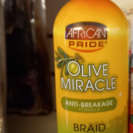 African pride olive miracle braid sheen spray