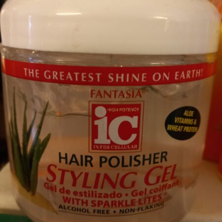 Fantasia ic hair polisher styling gel.