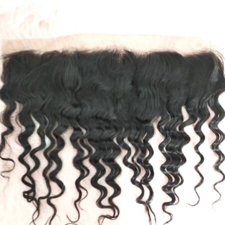 Water wave lace frontal closure 12 A human hair