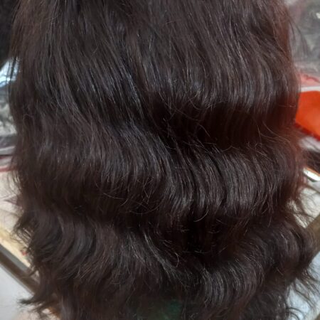 Lace frontal human hair wig body wave.