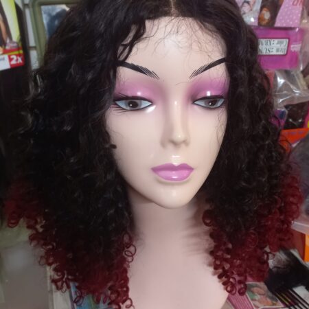 Mixed hair deep curly lace frontal