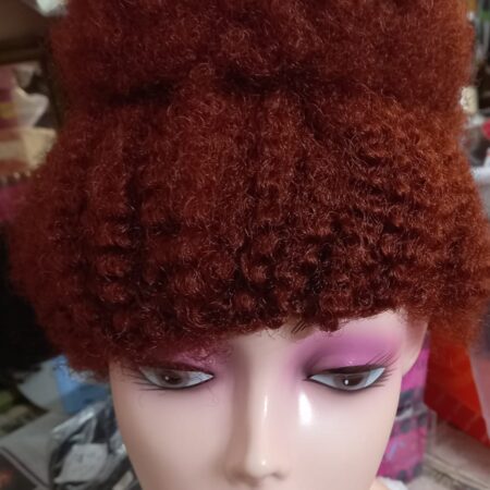 Afro instant pony up wig