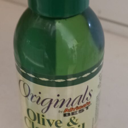 Africa  best organics  olive and clove oil therapy for dry scalp,itch,flakes and repairs hair.