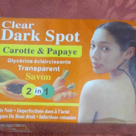 Carrot and papaya,glycerine transparent soap to clear dark spot