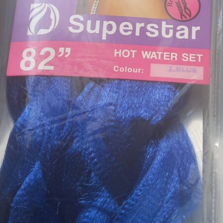 Darling superstar  braiding extensions electrifying  blue