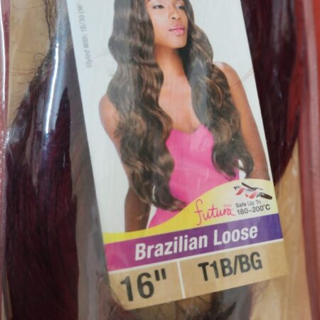 Brazilian loose multi blend ombre Weft hair 1b/burgundy