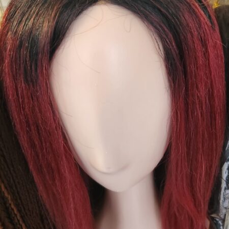 Ombre wig/1/burgundy  mixed hair