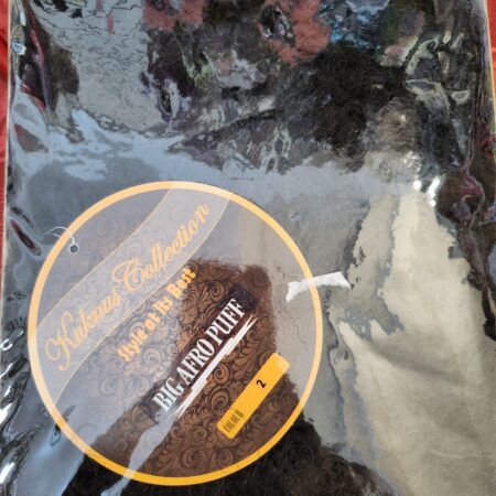 afro puff  kinky look